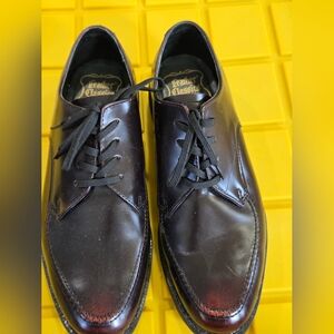 Leather Classics Men’s Lace- Up Oxfords, Size 10E3, Dark, Dark Brown